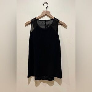 Lululemon Black Mesh Accent Tank Top - Women’s Size 6. Retail $58
